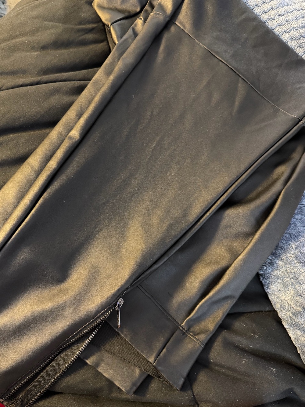 Lane Bryant Black imitation Leather Pants